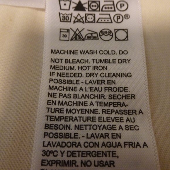 Levi's Corduroy Pants Jeans Women's Size 33x31 Ivory Cords Baggy Straight Leg - Picture 13 of 13